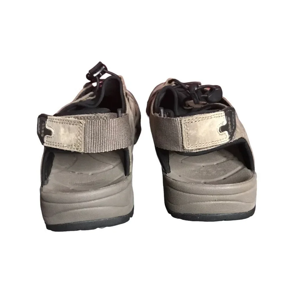 Abeo Men's Size 8 Tan and Black Sandals